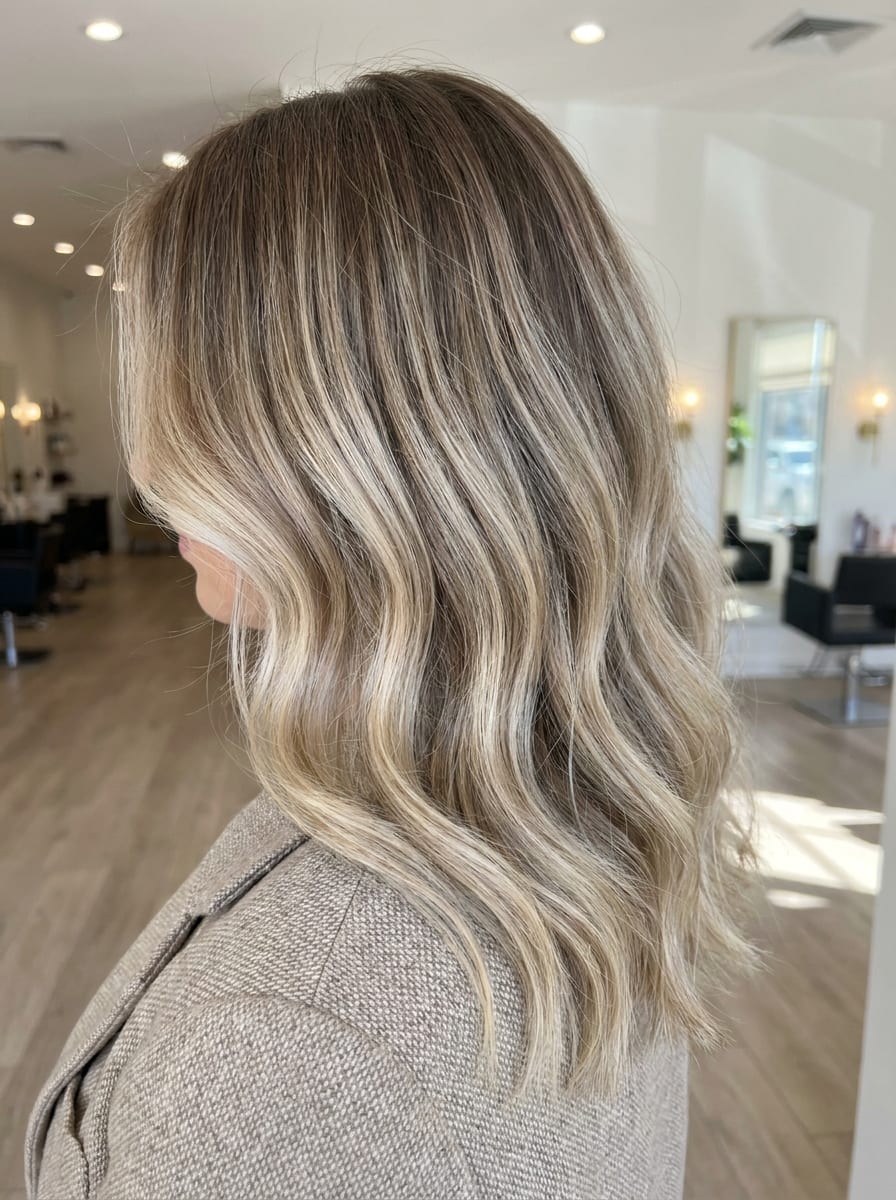 Blond mit dunklem Ansatz - Blonde Haarfarbe